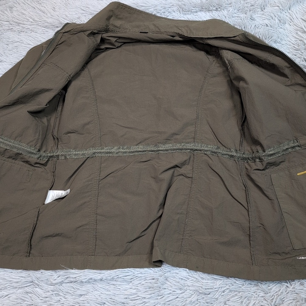 Eddie Bauer Jacket Womens S Green Travex Coat Zip Up Comfort Pockets Gorpcore - Picture 12 of 13